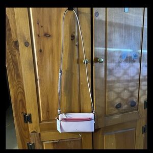Kate spade Sadie saffiano pink crossbody bag msrp 249.00 nwt